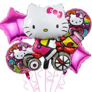 5 piece hello kitty balloon set